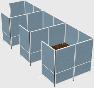 Flexible panel system with privacy