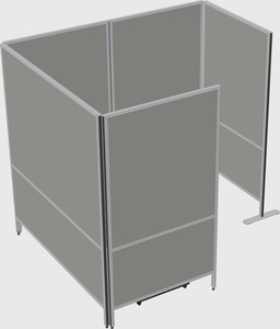 Flexible panel system with privacy