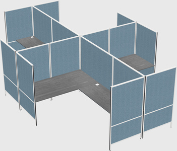 Modern modular quad l-shaped panel system