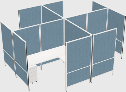 Système de panneaux modulaires modernes en forme de l quadruple