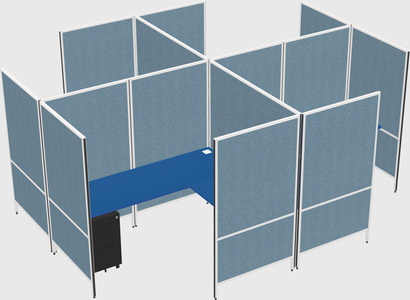 现代模块化四边形l型面板系统