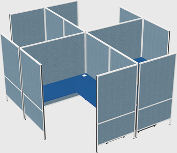 现代模块化四边形l型面板系统