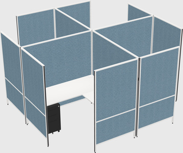 现代模块化四边形l型面板系统