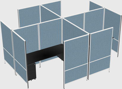 现代模块化四边形l型面板系统