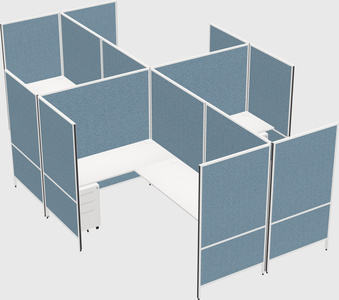 现代模块化四边形l型面板系统