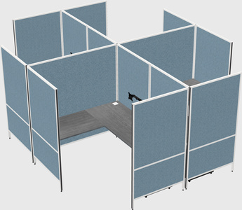 现代模块化四边形l型面板系统
