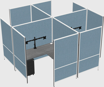现代模块化四边形l型面板系统