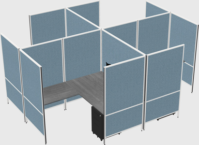 Modern modular quad l-shaped panel system