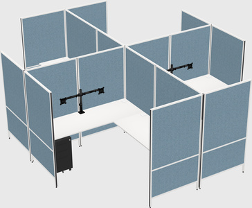 现代模块化四边形l型面板系统