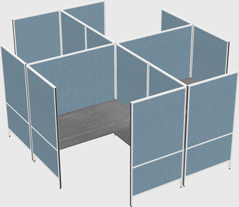 现代模块化四边形l型面板系统