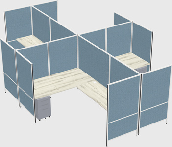 Système de panneaux modulaires modernes en forme de l quadruple