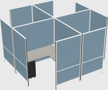 现代模块化四边形l型面板系统