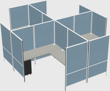 现代模块化四边形l型面板系统