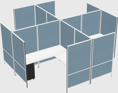 现代模块化四边形l型面板系统