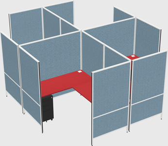 现代模块化四边形l型面板系统