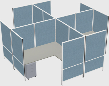 Système de panneaux modulaires modernes en forme de l quadruple