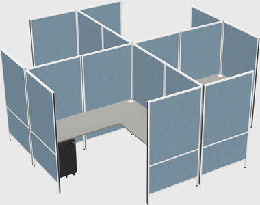 现代模块化四边形l型面板系统