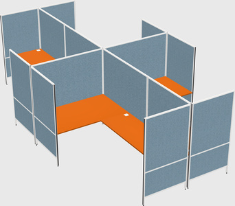 现代模块化四边形l型面板系统