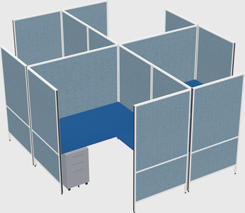 Système de panneaux modulaires modernes en forme de l quadruple