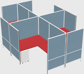 Modern modular quad l-shaped panel system