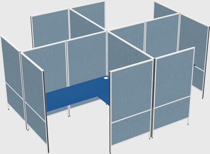 现代模块化四边形l型面板系统