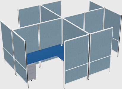现代模块化四边形l型面板系统