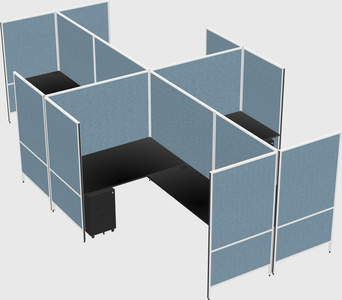 Modern modular quad l-shaped panel system