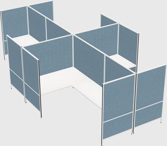 Modern modular quad l-shaped panel system