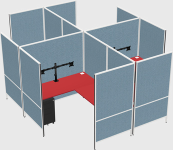现代模块化四边形l型面板系统