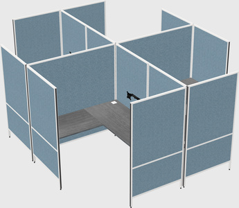 现代模块化四边形l型面板系统