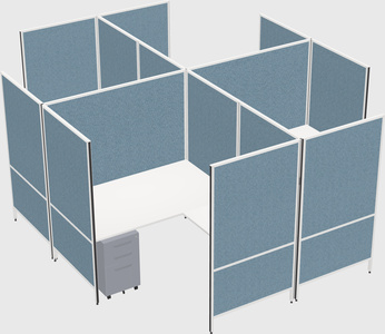 Système de panneaux modulaires modernes en forme de l quadruple