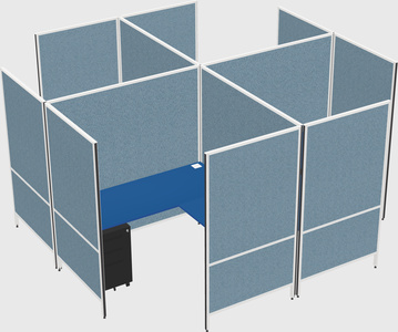 现代模块化四边形l型面板系统