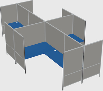 现代模块化四边形l型面板系统