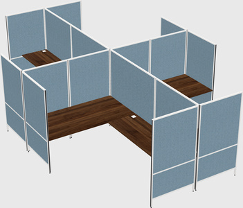 Modern modular quad l-shaped panel system