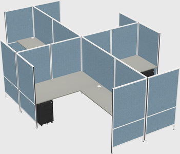 现代模块化四边形l型面板系统
