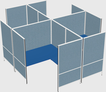 现代模块化四边形l型面板系统