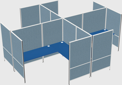 现代模块化四边形l型面板系统