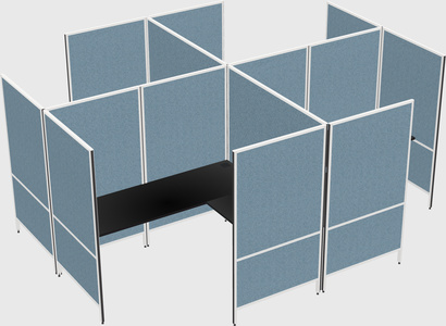 现代模块化四边形l型面板系统
