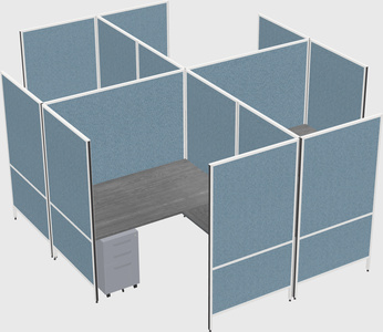 Système de panneaux modulaires modernes en forme de l quadruple
