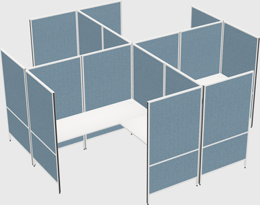 现代模块化四边形l型面板系统