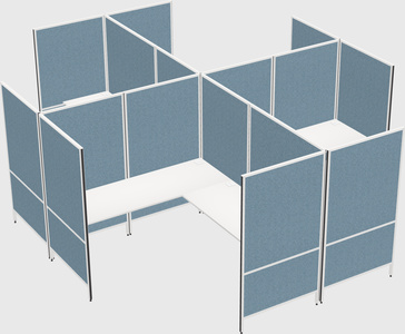 现代模块化四边形l型面板系统