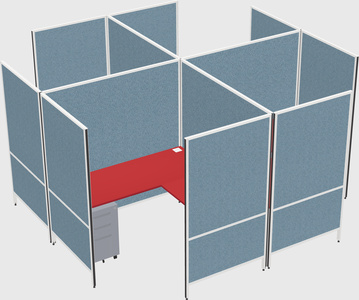 现代模块化四边形l型面板系统