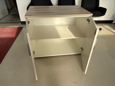 White/heinne holz office storage cabinet (display model)