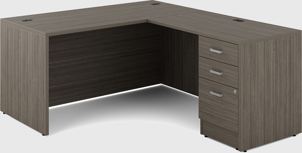L-shaped office desk