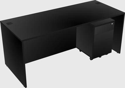 Rectangular desk