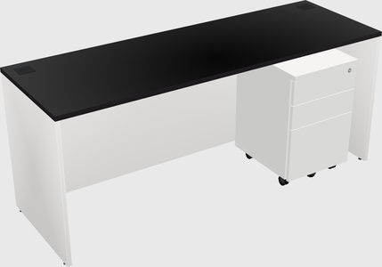 Rectangular desk