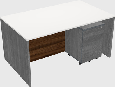 Rectangular desk