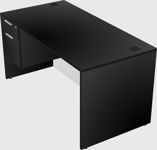 Rectangular desk