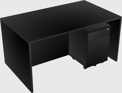Rectangular desk