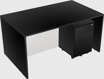 Rectangular desk